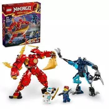 Lego ninjago Элементальная сила Кая Меха Костюм игрушки игрушка подарок на день рождения блок мальчик девочка ребенок 7 лет 8 лет 9 лет Начальная школа