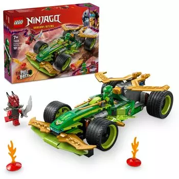 LEGO Ninjago Pullback Race Car Toy Подарок на день рождения Блок Мальчики Девочки Дети 7 лет 8 лет Ученики начальной школы Транспортное средство Автомобиль Мини-автомобиль