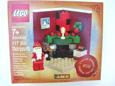 Lego Рождественская сцена с камином 3300002 2011 Праздничный набор 2 из 2 Lego Праздничный набор Overseas Limited /