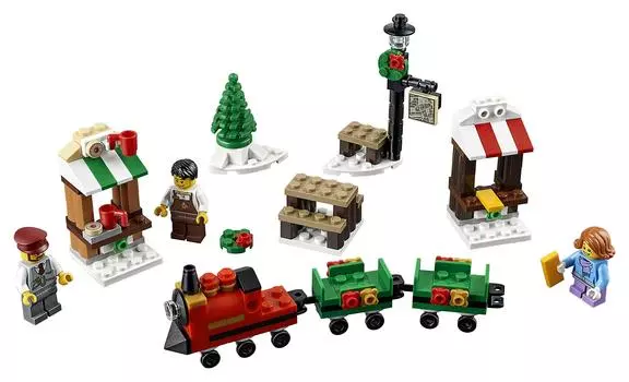 LEGO Рождественский поезд 2017 Сезонный набор Рождественский поезд 40262