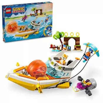 LEGO Sonic the Hedgehog Adventure Boat Toy Игрушка Подарок на день рождения Блок Рождество Девочки Мальчики Дети 8 лет 9 лет 10 лет Элементарный