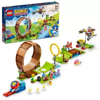 LEGO Sonic the Hedgehog Green Hill Zone Loop Challenge 76994 Игрушечный блок Настоящее видеоигра Приключения Мальчики Девочки 8 лет ~