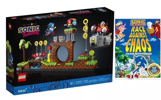 LEGO Sonic the Hedgehog Green Hill Zone Sonic Sticker Activity Book (21331)