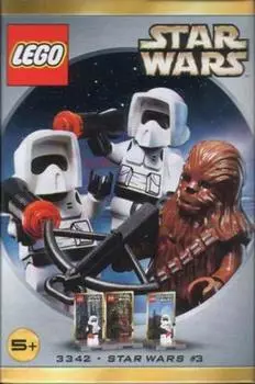 LEGO Star Figure Set Chewbacca 2 Biker Scouts 3342 Wars & [предмет]