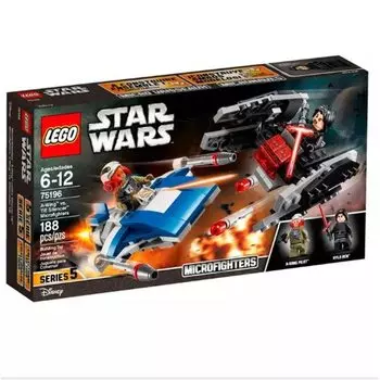 LEGO Star Wars TIE Silencer Microfighters 75196 A-Wing против.
