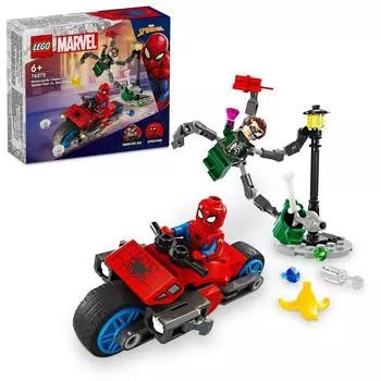 LEGO Super Heroes и Doctor Octopus Bike Chase Игрушка Подарок на день рождения Блок Образовательный Рождество Мальчики Девочки Дети 6 лет 7 лет 8 лет