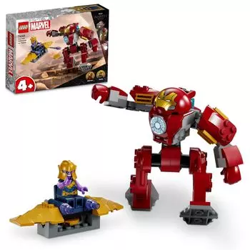 LEGO Super Heroes Iron Man Hulkbuster and Thanos Showdown Toy Toy Present Block Boys Girls Kids 4 Years Old 5 Years Old 6 Years Old 7 Years