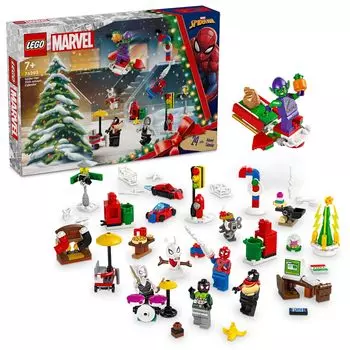 LEGO Super Heroes LEGO Marvel Адвент-календарь 2024 Игрушка Подарок на день рождения Блок Рождество Мальчики Девочки Дети 7 лет 8 лет 9 лет