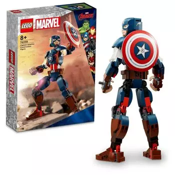 LEGO Super Heroes Marvel Капитан Америка Фигурка 76258 Игрушечный блок Подарок Американский супергерой комиксов Мальчики 8 лет ~