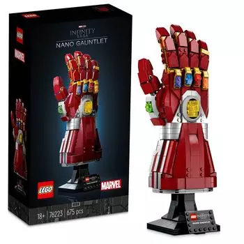 LEGO Super Heroes Marvel Nano Gauntlet Рождественский подарок Рождество 76223 Игрушечный блок Подарок Супергерой Американский комикс Мальчики Взрослые