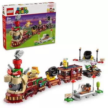 Lego super mario Bowser express игрушки игрушка подарок на день рождения блок мальчик девочка ребенок 9 лет 10 лет 11 лет Ученик начальной школы Марио