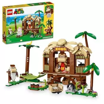 Lego super mario Donkey Kong Tree House Expansion Set сборные игры коллекционные фигурки супер марио в комплекте с 2 Donkey Kong и Cranky Kong Fun
