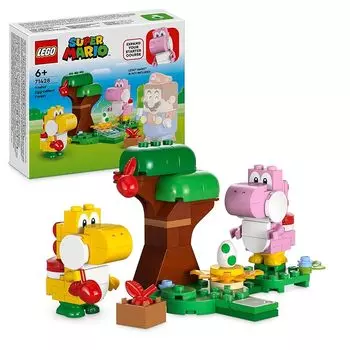 Lego super mario in the forest of Yoshi and egg toys игрушка подарок на день рождения блок Образовательный образование Рождество девочка мальчик ребенок 6 лет 7 лет