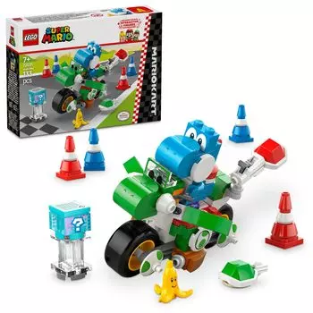 LEGO Super Mario Mario Kart Yoshi Bike Игрушка Подарок на день рождения Блок Мальчики Девочки Дети 7 лет 8 лет 9 лет Начальная школа Марио