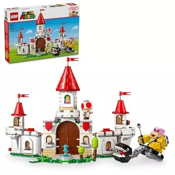Lego super mario Рой и Шоудаун! игрушки персиковый замок игрушка подарок на день рождения блок девочка мальчик ребенок 7 лет 8 лет 9 лет Начальная школа