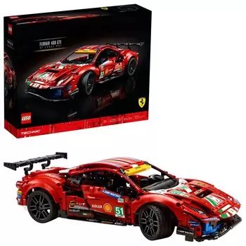 LEGO Technic Ferrari 488 GTE AF Corse 42125 Игрушечный блок Подарочный STEM Образовательный автомобиль Автомобиль Мальчики Взрослые #51