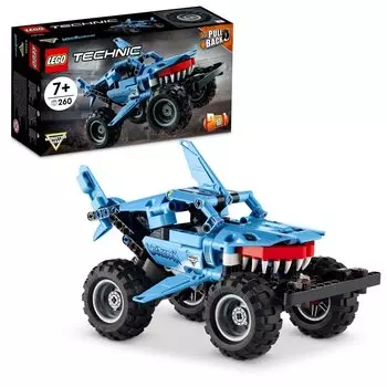 LEGO Technic Monster 42134 Игрушечный блок Подарочный грузовик STEM Образовательный конструктор для мальчиков и девочек(TM) Мегалодон(TM) 7+