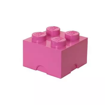 LEGO Ящик для хранения деталей, кубик 4, ярко-фиолетовый 40031739 фиолетовый