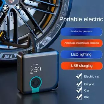 LEIBOO беспроводной проводной насос для накачивания шин, воздушный компрессор для автомобиля, мотоцикла, велосипедиста, инжектор давления, электрическая накачка шин