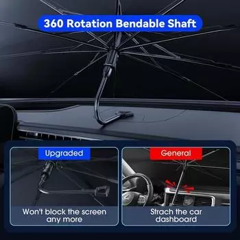 LEIBOO Car Sunshade Umbrella Windshield Folding Front Parasol Window Sun Shade Summer Sun Auto Interior Protection Accessories