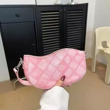 Leisure 2024 spring new trendy casual shoulder bag simple fashion messenger bag large capacity small square bag women