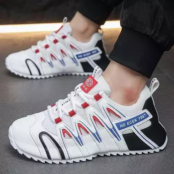 Leisure Net Shoes Men New Summer Breathable Hollow Sneakers Men Mesh Non-Slip Outdoor Lightweight Running Shoes Men 39