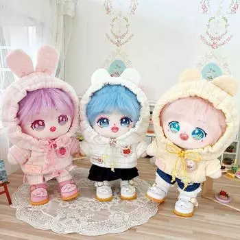 Leisure Time 20cm Cotton Doll s Clothes Sweater Plush Doll Costume Suit Cotton Doll Accessories style 20