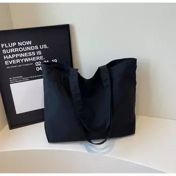 Leisure trend winter new large capacity popular personality shoulder tote women s bag чёрный