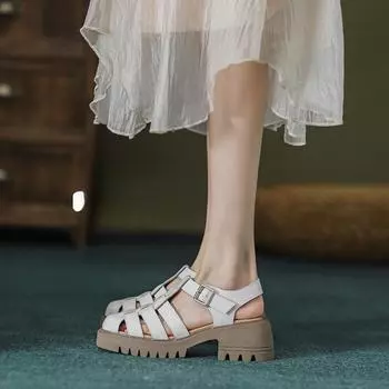 Вечерние босоножки Fish Mouth на лето 35 чёрный