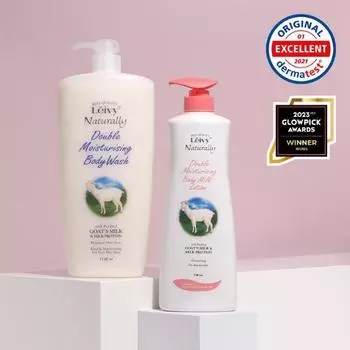 Leivy Лосьон для тела и гель для душа на основе козьего молока в большой емкости по вашему выбору Goat milk body wash 1150ml