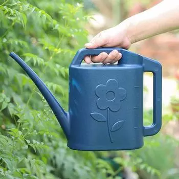 Лейка 4л Бутылка для полива с длинным носиком Лейка с двумя ручками для суккулентов зелёный