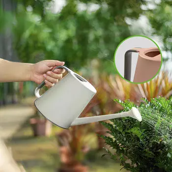 Лейка Чайник 1,8 л Банка Портативные украшения Многоцелевой горшок Бутылка для двора бежевый