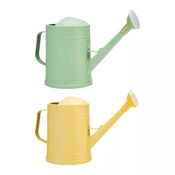 Лейка для полива растений с разбрызгивающей головкой 2 л Лейка с длинным горлом Цветочная лейка для уличных комнатных растений жёлтый
