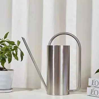 Лейка из нержавеющей стали с длинным носиком, большой емкости, 1,5 л, для сада и домашнего хозяйства.