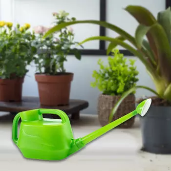Лейка комнатная, длинная горловина, 8 л, для комнатных растений зелёный