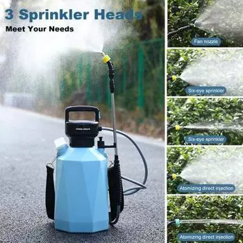 Лейка прочный мощный антикоррозийный опрыскиватель для полива сада и газона Электрический опрыскиватель для полива опрыскиватель для полива двора синий