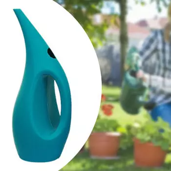 Лейка с длинным носиком Удобная Уникальная Практичная Садовый инструмент для полива Горшок 1.5L зелёный