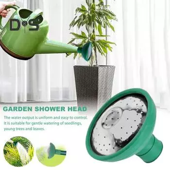 Лейка с головкой розы, универсальная садовая насадка, сменная насадка для разбрызгивания воды, распылитель, лейка с носиком, насадка для рассады растений зелёный