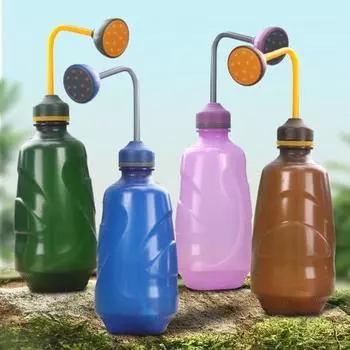 Лейка Yousheng 0,45 л для рассады, бутылка-пульверизатор со съемной душевой головкой, бутылка-поливалка для суккулентов для комнатных растений коричневый