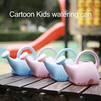 Лейка Yousheng 1,5 л, мультяшная лейка в виде слона, детская бутылка для полива со съемной душевой головкой для деревьев бонсай, домашнего офиса, настольных растений