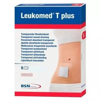 Лейкомед Т Плюс Ап?ito Absorbente Transparente 10x35 см 5 Unidades Bsn Medical