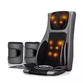 LEK909A электрическая подушка для сжатия воздуха, массажный коврик шиацу с постукиванием, вибрационный массажный коврик, кресло для акупрессурного массажа всего тела