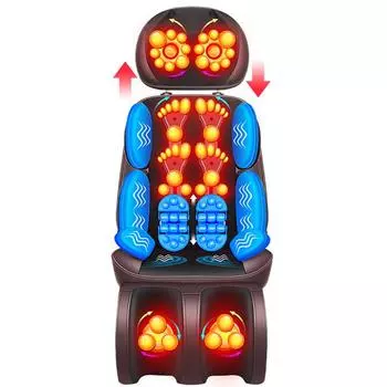 LEK 918L Электрический вибрационный массажер для спины, тела, плеч, подогреваемая массажная подушка, подушка кофейный