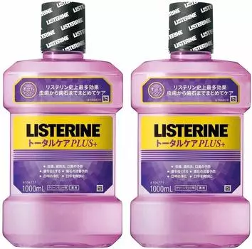 Лекарственный ополаскиватель для полости рта Listerine Total Care Plus 1000 мл x 2 [оптовая закупка] Квази-лекарство