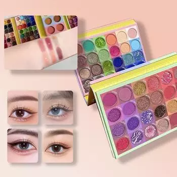 LEKE YIEES 78-цветные бумажные тени для век, ежедневный водостойкий макияжный диск для косплея 78-color
