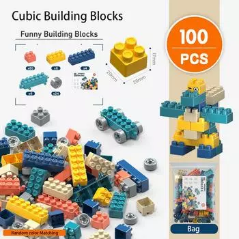 LELE 100 шт. строительные блоки развивающая игрушка для детей PL6675-0