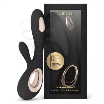 LELO SORAYA Wave Rabbit Вибратор Уникальный вибратор с волнообразными движениями для взрослых игрушек для поршня Черный - Женщины, Женщины, Вибратор,