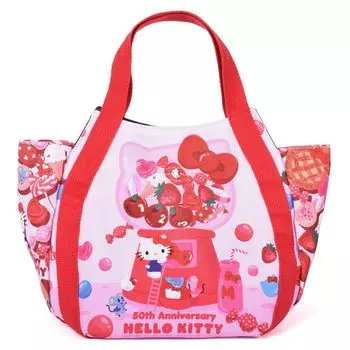 Lelotte Hello Kitty 50th Anniversary Goods Сумка-тоут Маленькая Hello Kitty HELLO KITTY Мини-сумка-тоут Эко-сумка Sanrio Взрослые Дети (КТ4892)