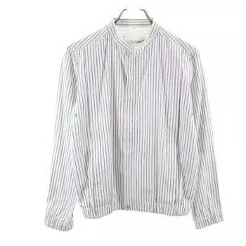 LEMAIRE made in Japan stripe cotton Zip jacket 1 White system Men s Used