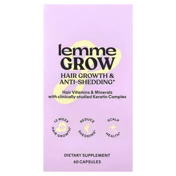 Lemme, Grow, Рост волос и Предотвращение выпадения волос, 60 капсул